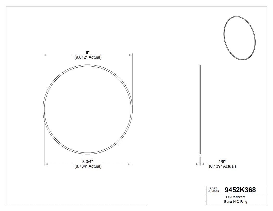 Technical drawing - 9452K368